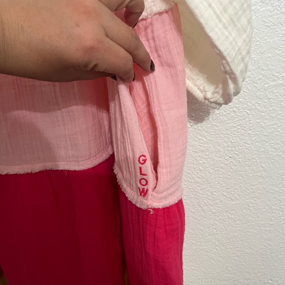 Women’s SMITH & SOUL BNWT Multicolor Pink And White Long Sleeve Dress Tiered XXL - Picture 4 of 12